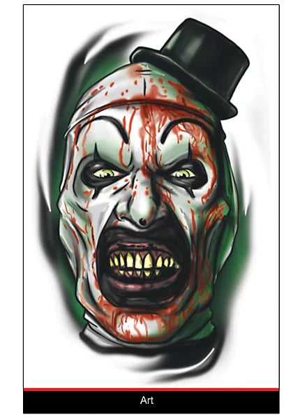 Terrifier 3 - Arte de tatuaje del payaso