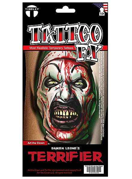 Terrifier 3 - Arte de tatuaje del payaso