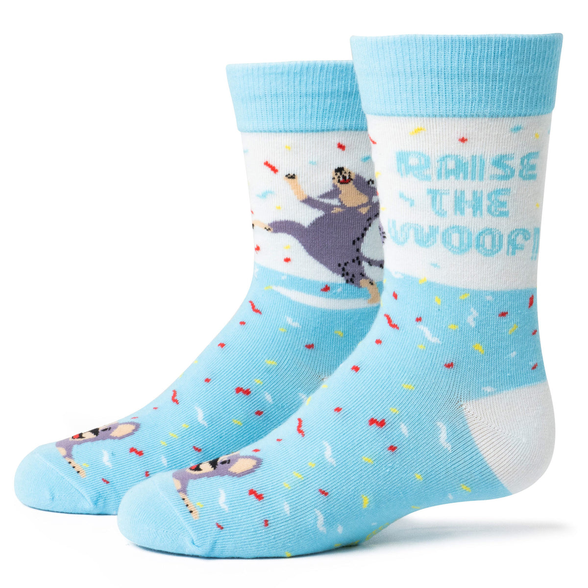 Two Left Feet Kid's IT'S YO BIRTHDAY Gift Card Sock Set - Guau, qué fiesta