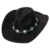 Cowboy Hat with Silver Conch