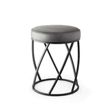 Twist Vanity Stool ( Black/Grey)