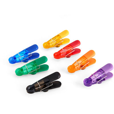 7 Pack Colored Potato Chip Snack Bag Clips Magnetic