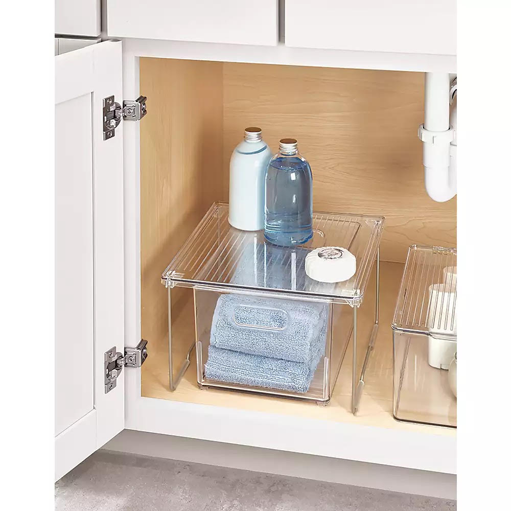 Bath Stacking Shelf Clear