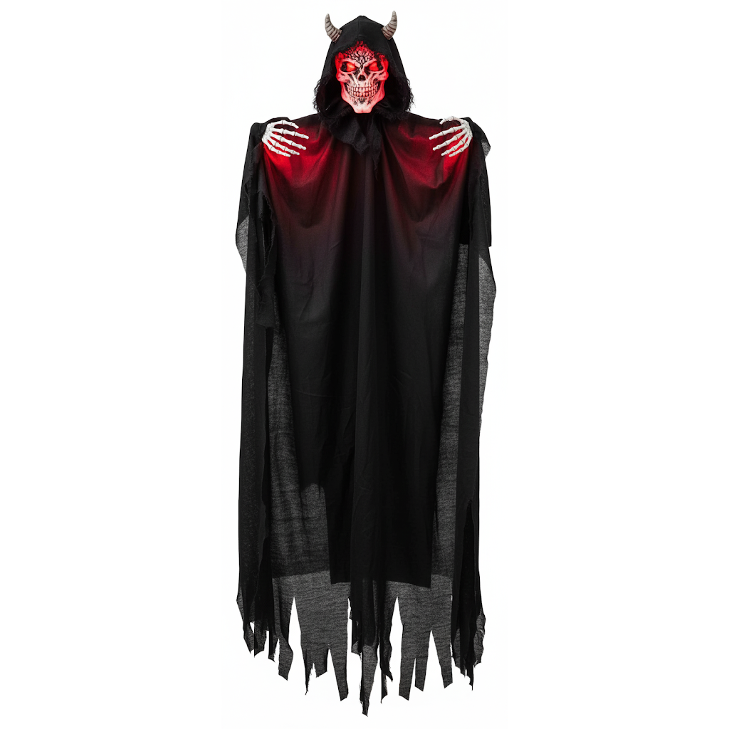 Diablo Colgante Iluminado de 5 FT con Hoz