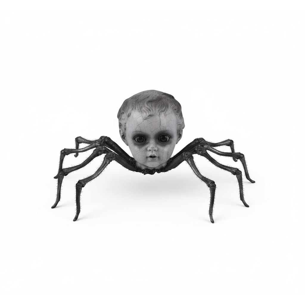 Muñeca de araña espeluznante de 8"