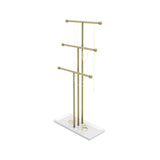 Soporte de joyería Trigen, blanco/latón