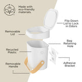 Bellwood Compost Bin White  /Natural