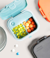 Pastillero y vitaminero Wellness Keeper Mini con luz, gris