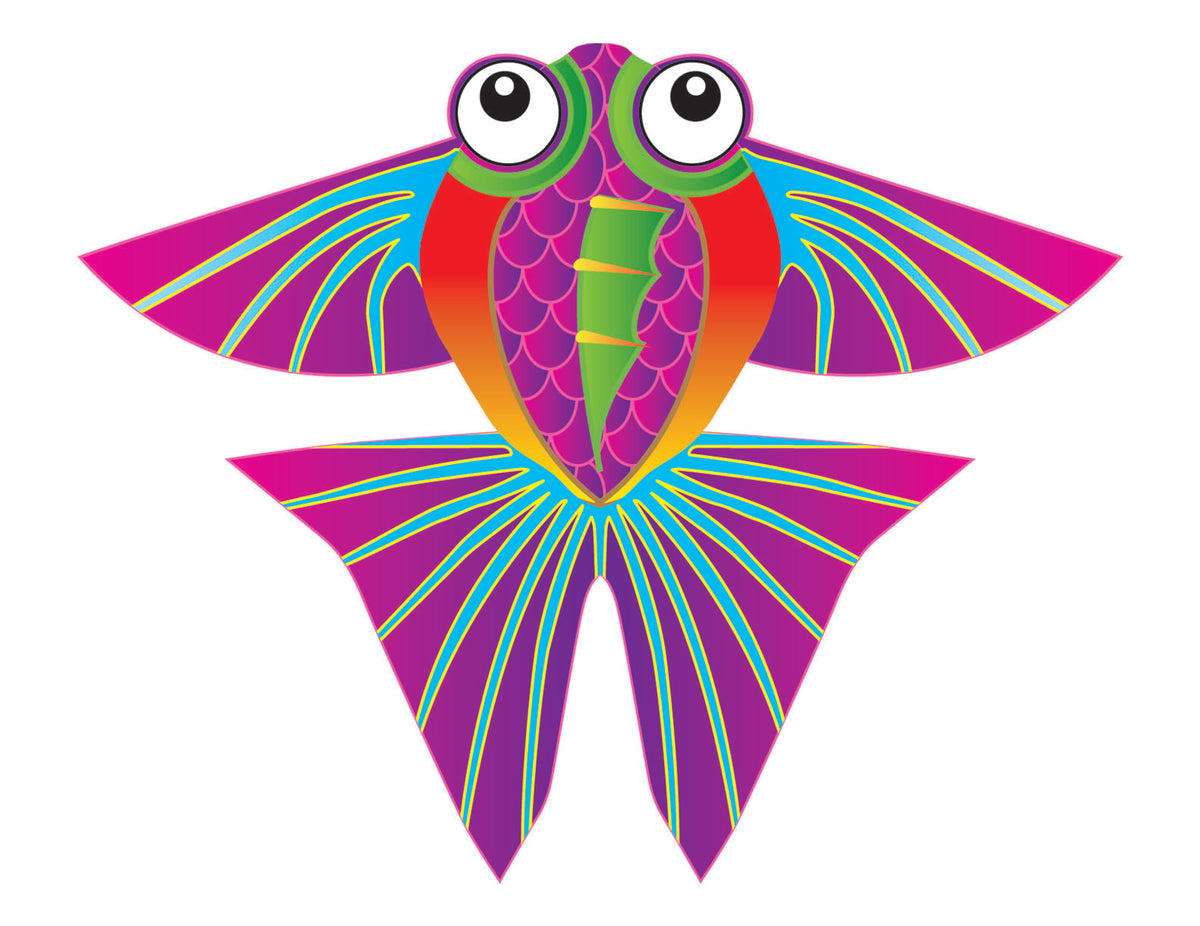 Microkite Kite Peces Tropicales y Libélula Mini Cometas, 2 unidades
