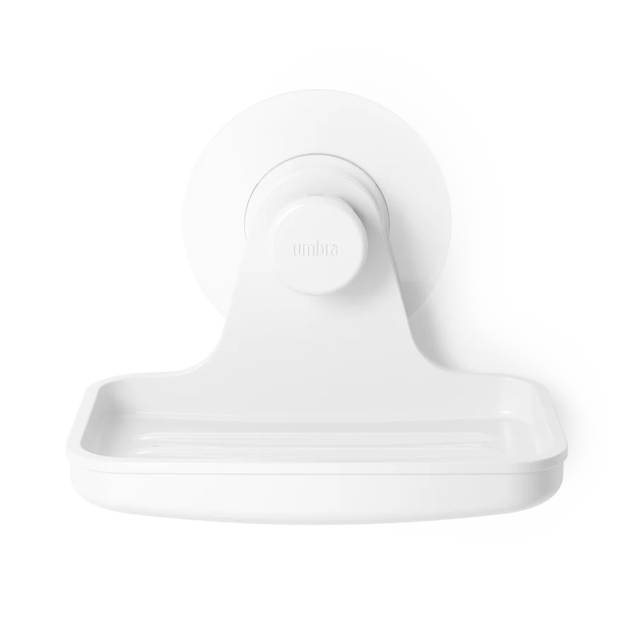 Jabonera Adhesiva Flexible Blanca