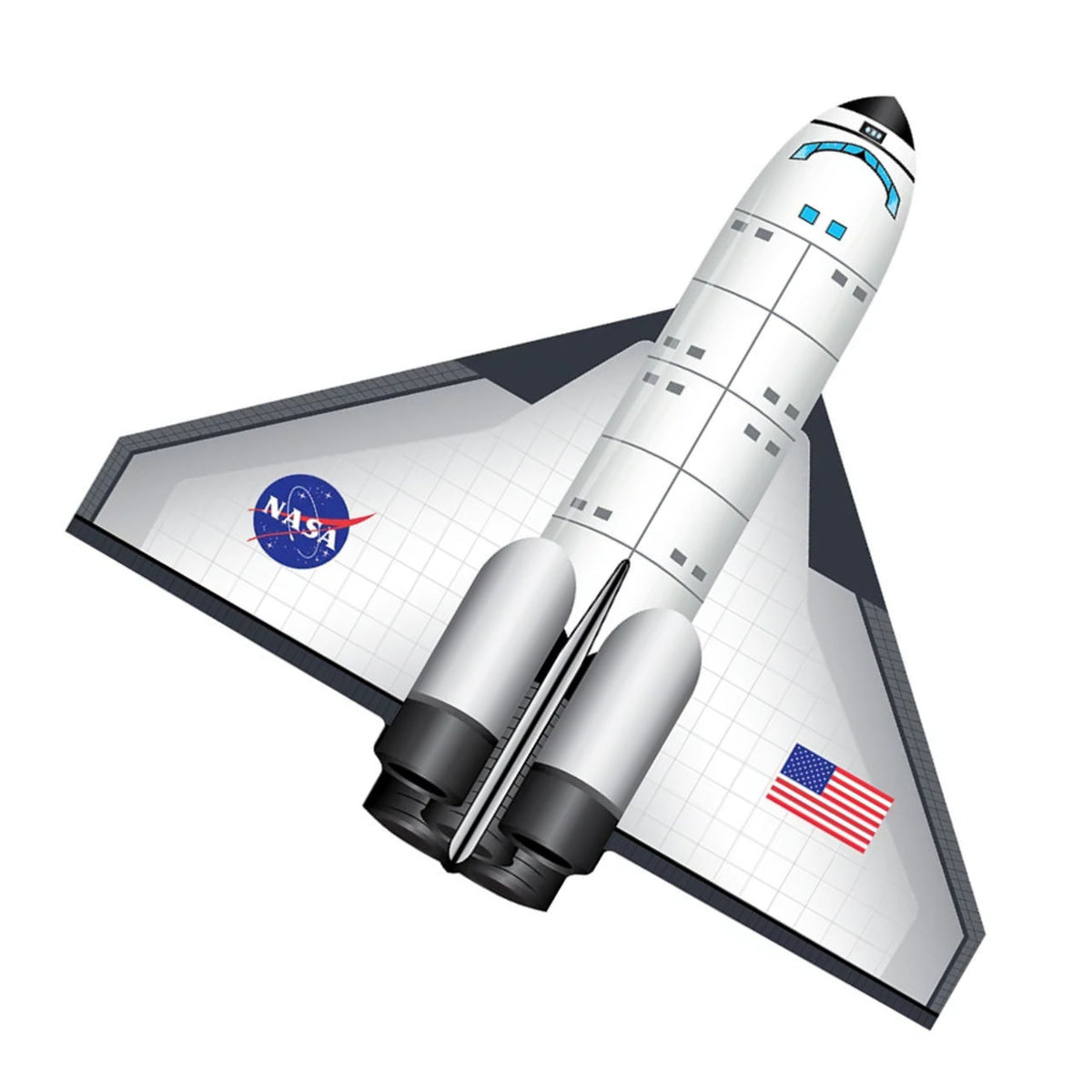 Cometa SkyMax de nailon - Transbordador espacial