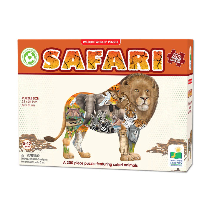 Puzle Mundo Salvaje - Safari: 200 Piezas