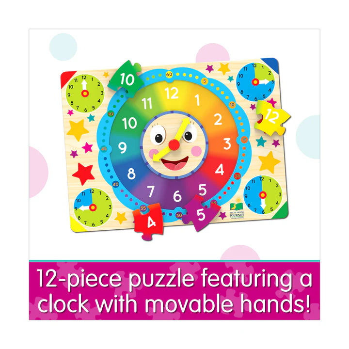 Lift & Learn Puzzle - Clock: 12 Pcs
