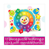 Lift & Learn Puzzle - Clock: 12 Pcs