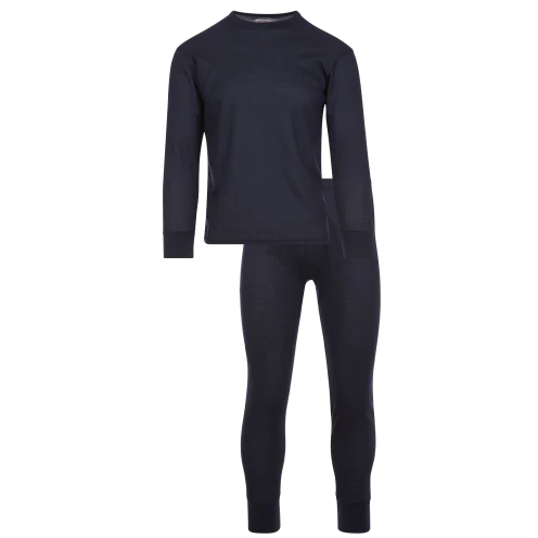 Conjunto de 2 térmicas lisas de hombre, color azul marino