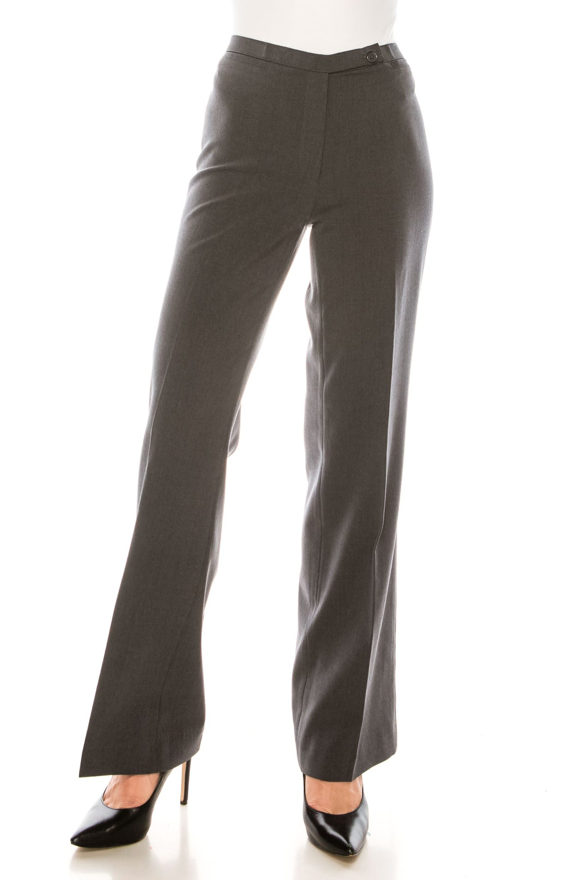 PANTALÓN CLÁSICO CORTE RECTO CON BOTÓN DB GRIS - Zac & Rachel