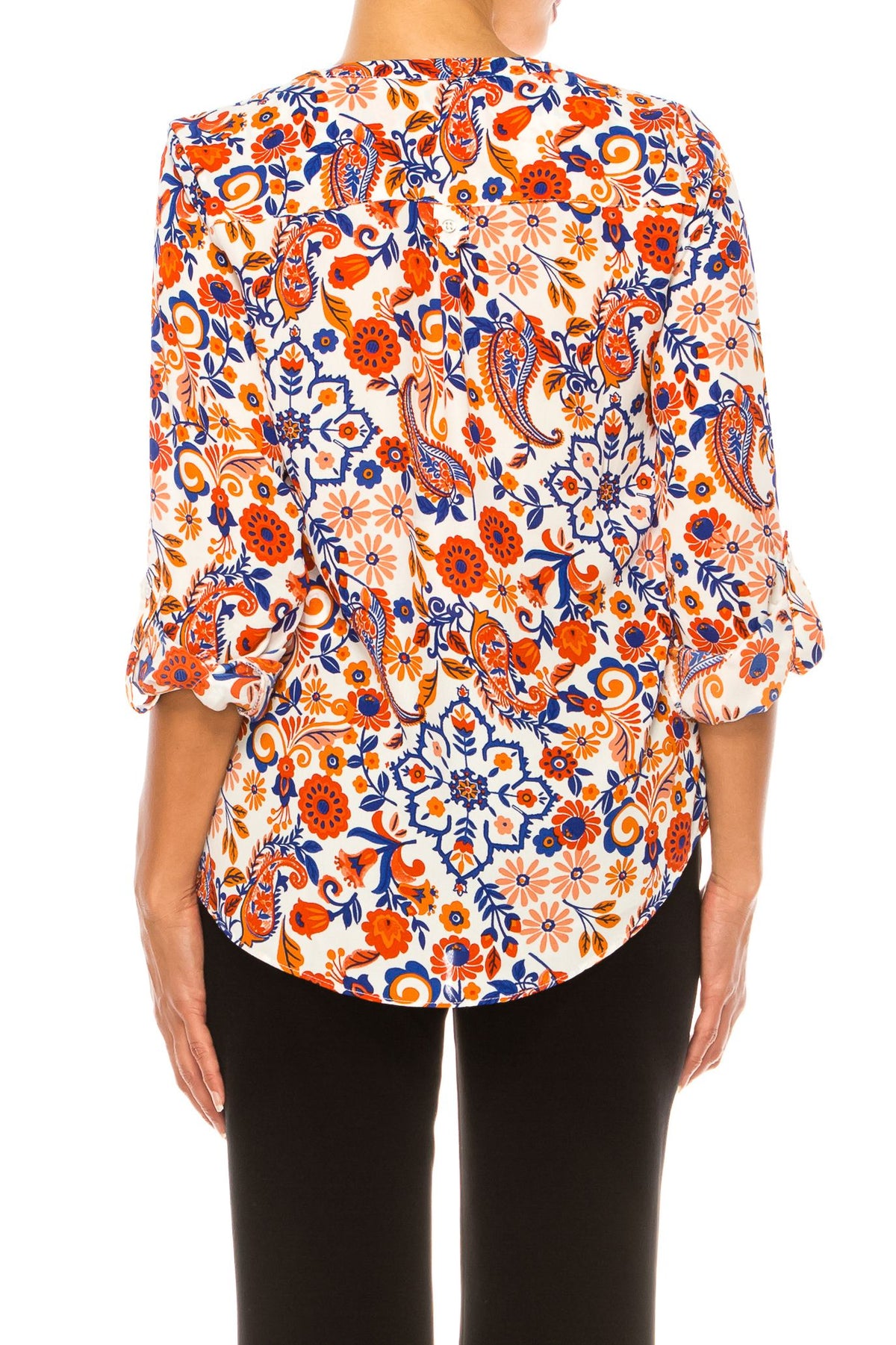 Blusa Blanco Brillante/Rojo Amapola - Zac & Rachel