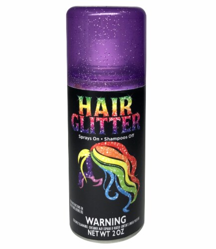 SPRAY CON PURPURINA MORADA