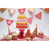 Manteles individuales temáticos "Velada de dulces retro", rosa/naranja