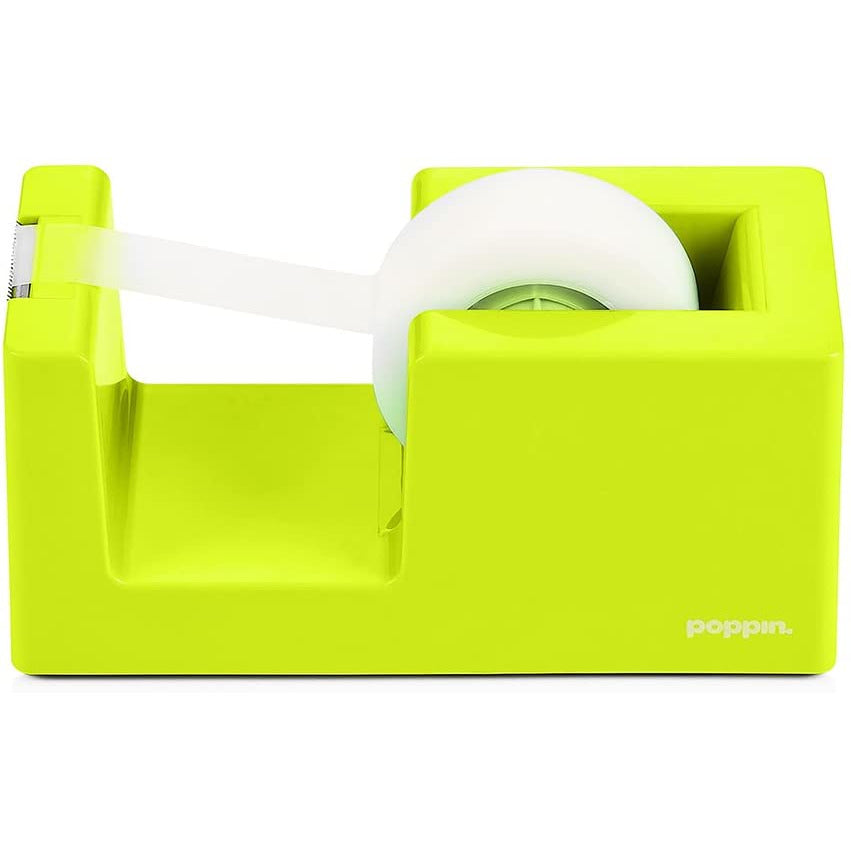 Dispensador de cinta adhesiva verde lima