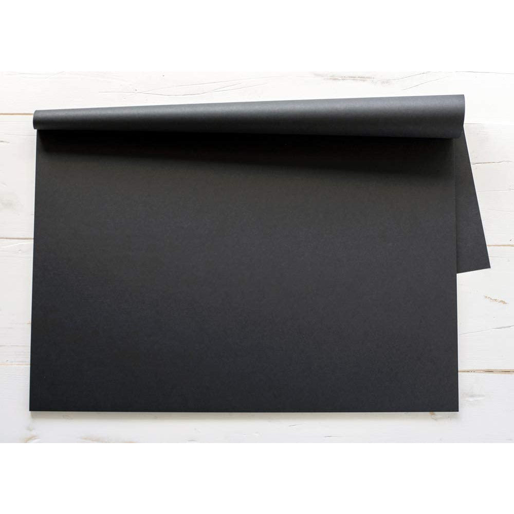 Mantel individual de papel negro de pizarra