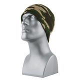 Gorro de punto acrílico de camuflaje en 2 colores