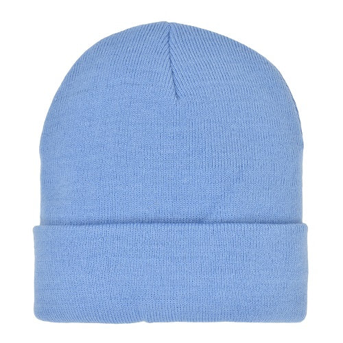 GORRO DE PUNTO ACRÍLICO SUPERELLÁSTICO CON PUÑO - AZUL