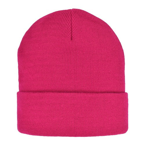 GORRO DE PUNTO ACRÍLICO SUPERELLÁSTICO CON VUELTA-ROJO
