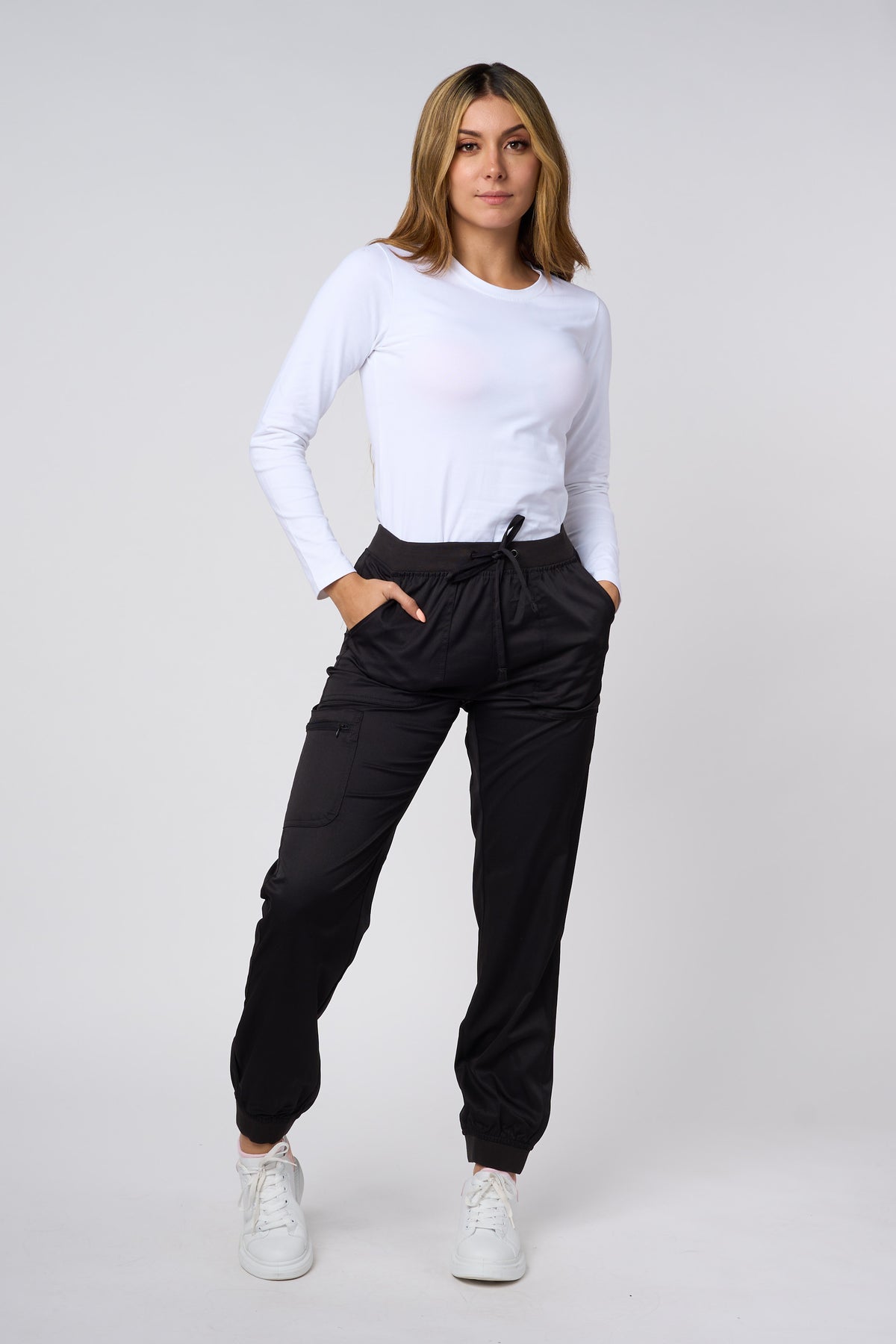 PANTALONES DE JOGGING ELÁSTICOS EN 4 DIRECCIONES Negros
