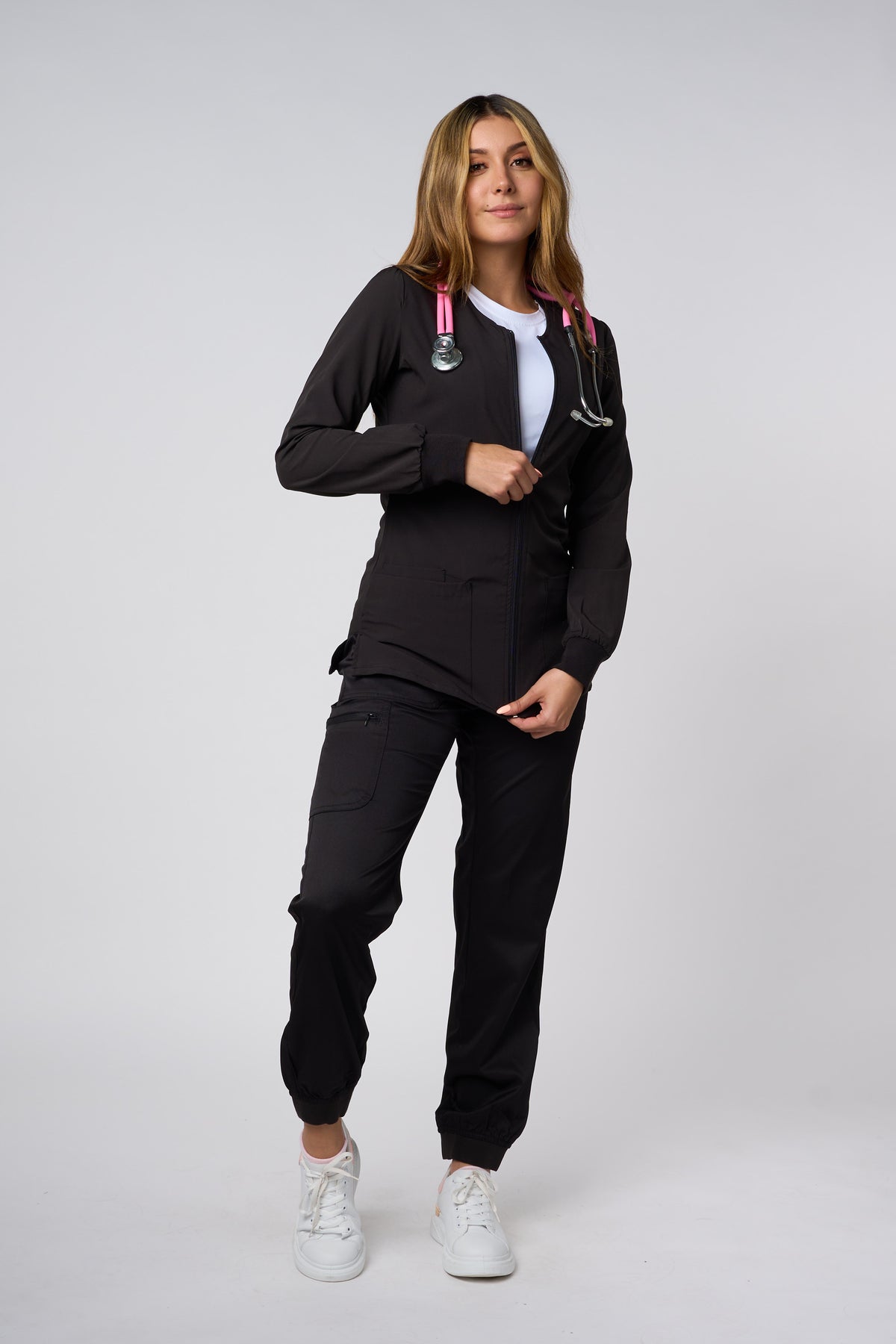 Chaqueta elástica negra