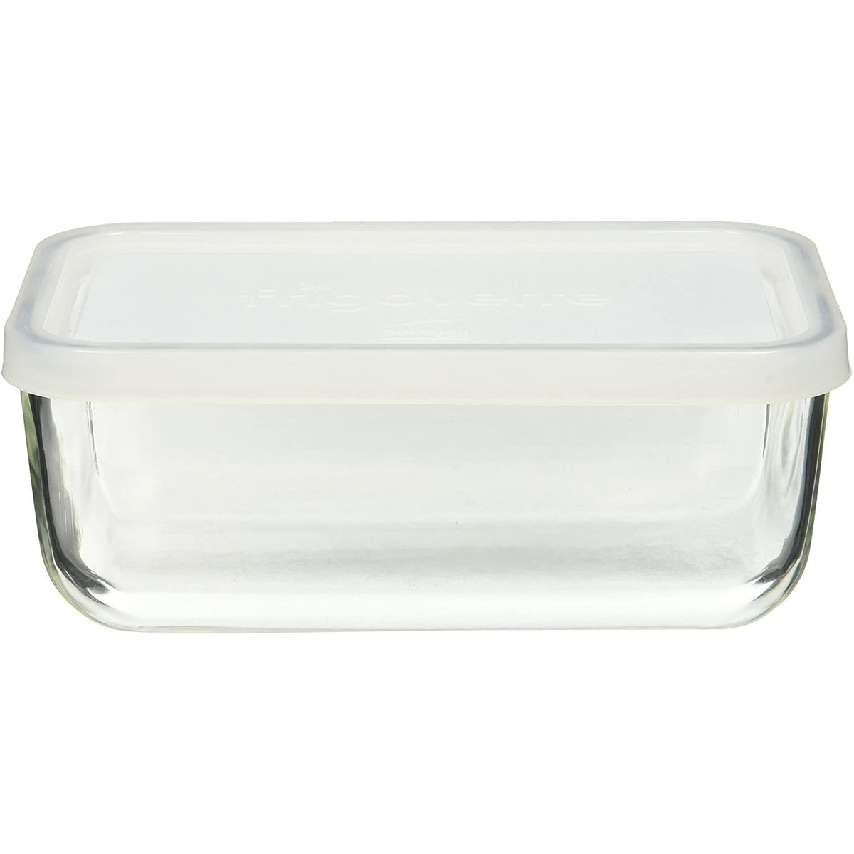 Recipiente rectangular Frigoverre con tapa esmerilada pequeña