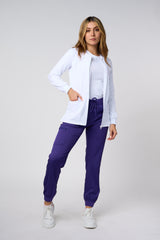 Chaqueta elástica blanca