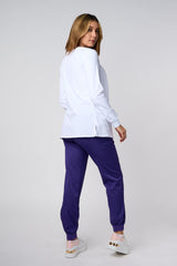 Chaqueta elástica blanca