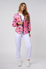 CHAQUETAS ROSAS ESTAMPADAS DE ANIMAL PRINT
