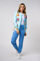 CHAQUETAS JIRAFFE AZULES ESTAMPADAS