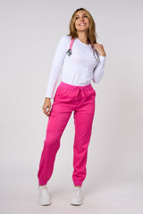 PANTALÓN DE JOGGING FUCSIA ELÁSTICO EN CUATRO DIRECCIONES