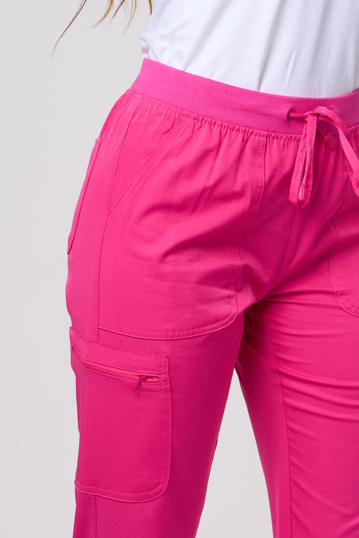 PANTALÓN DE JOGGING FUCSIA ELÁSTICO EN CUATRO DIRECCIONES