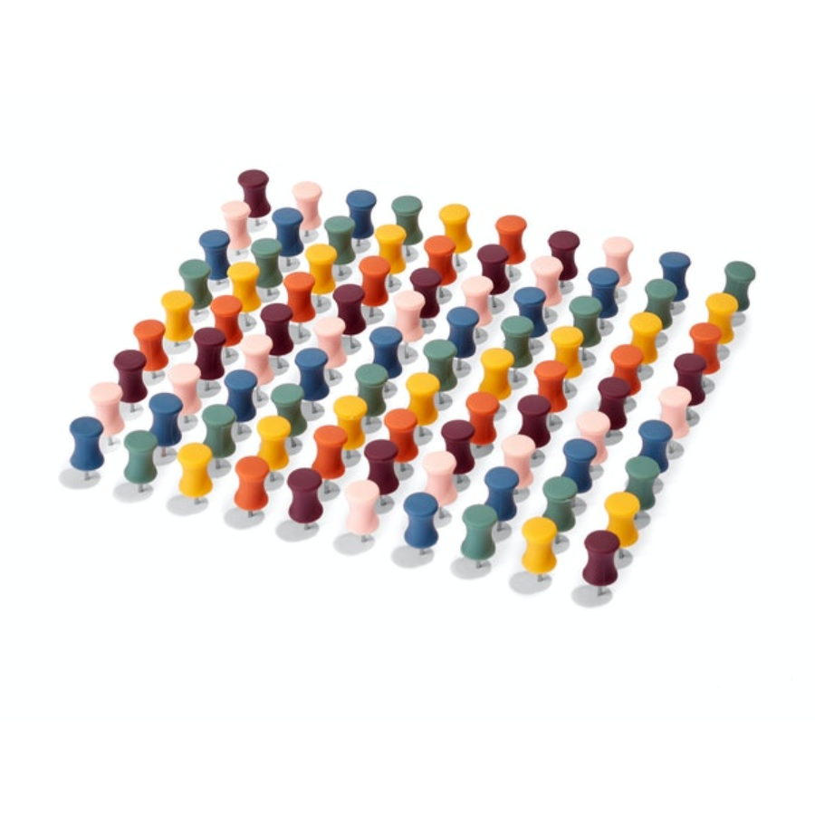 100 chinchetas variadas