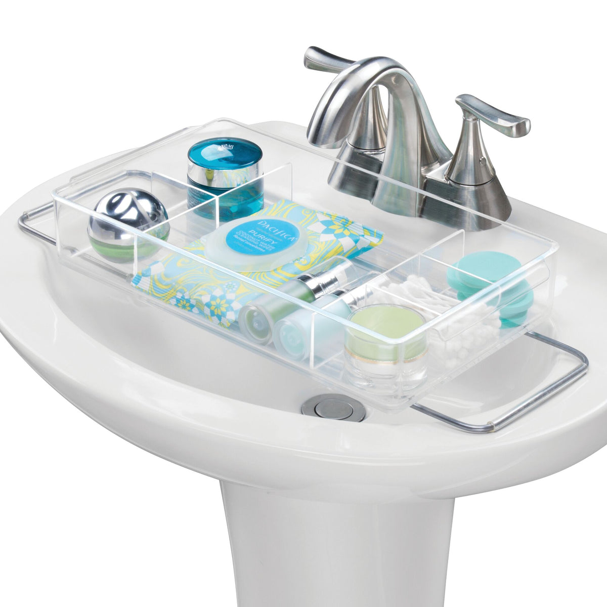 Over-the-sink bathroom organizer
