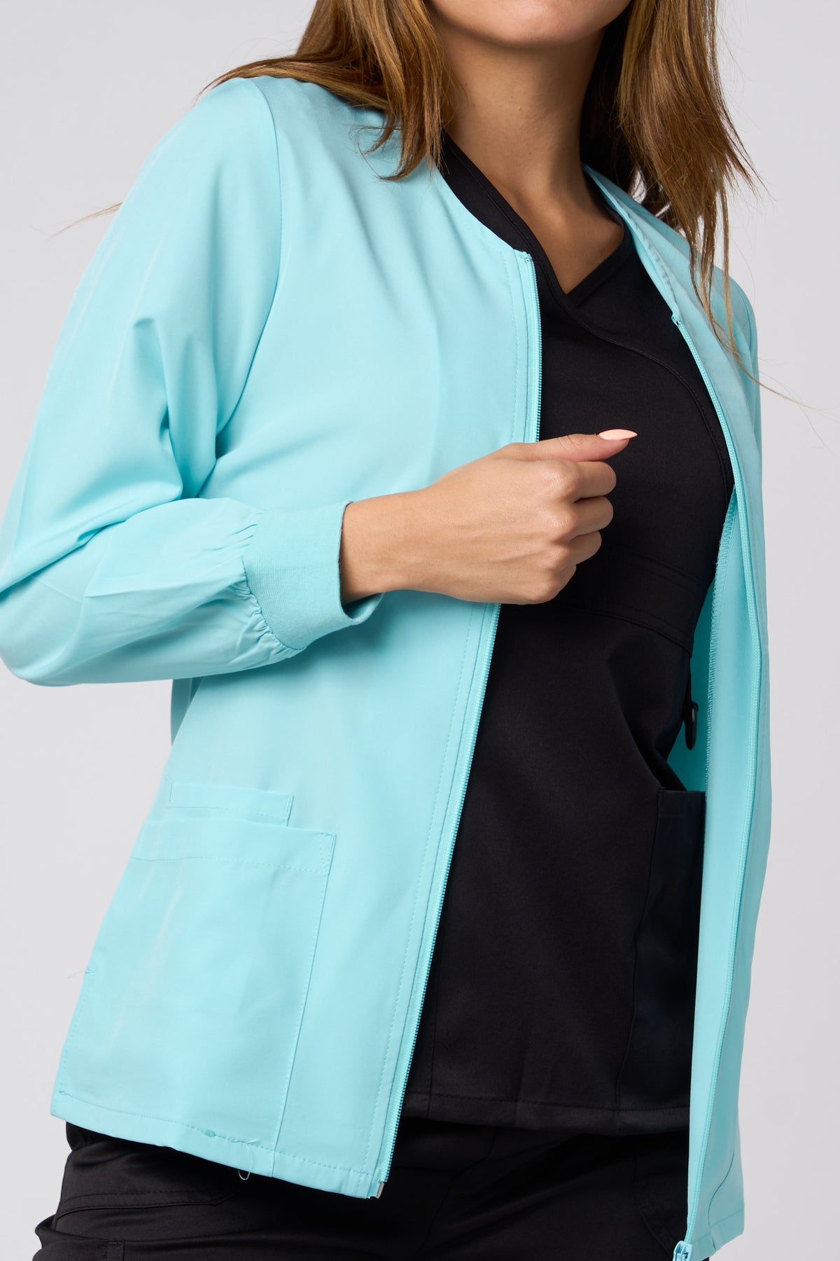 Chaqueta de moda - AZUL VERDOSO