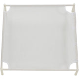 Secadora de ropa apilable de malla blanca