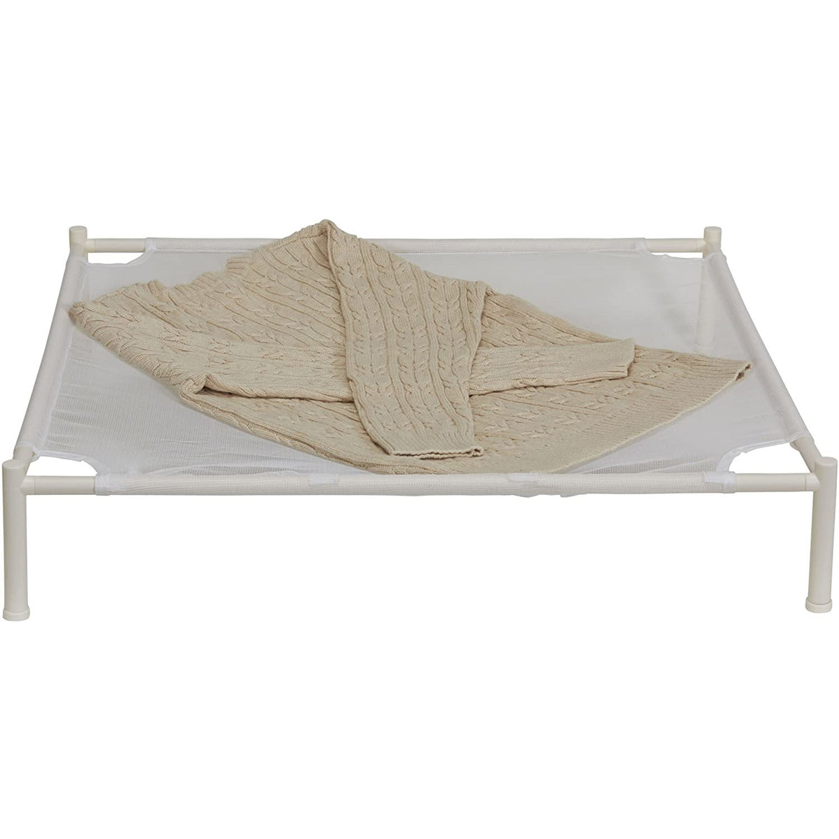 Secadora de ropa apilable de malla blanca