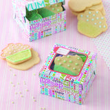 Cajas de galletas coloridas, paquete de 3