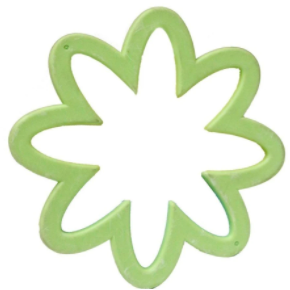 Cortador de galletas de flor verde