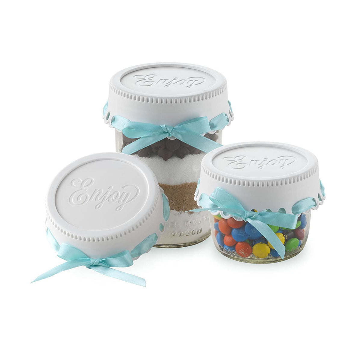 Tapa para frasco Mason, paquete de 3, ideal para regalo