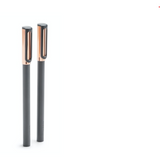 Dark Gray Copper Tip-Top Rollerball Pens w/ Black Ink Set of 2