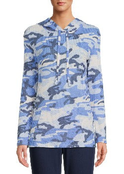 Camo de gofre de cuello azul combinado - Cyrus