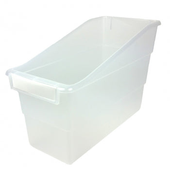 Tattle Shelf File with Label Holder Clear