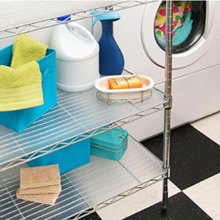 Non adhesive Clear Ribbed Shelf Liner 20" x 4ft