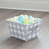 Gray Dot Angled Bin - Medium
